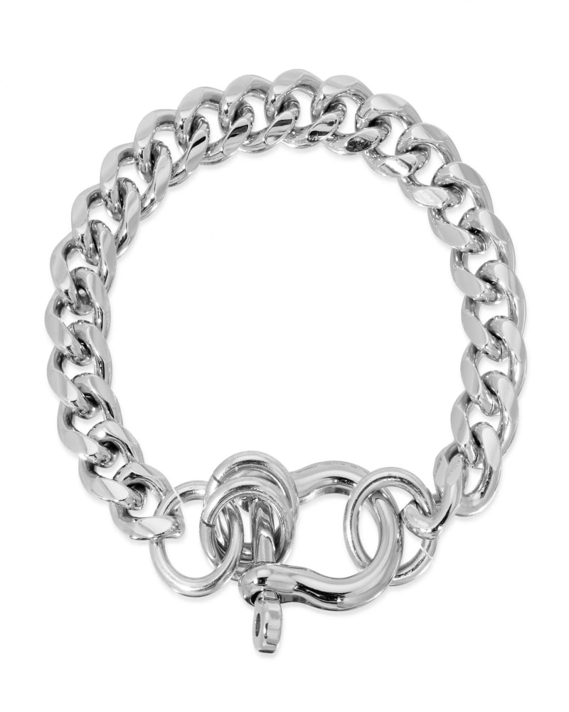 Front of a size 7" Anouk Bracelet 7" Silver in Silver by Eklexic. | dia_product_style_image_id:285865